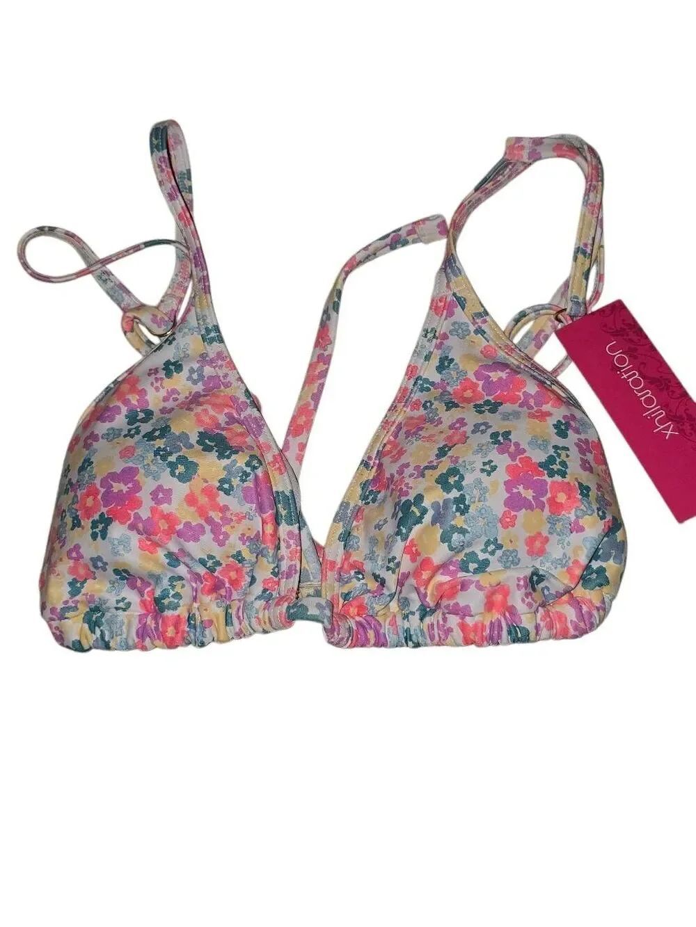 NWT! Xhilaration Floral Bikini Top